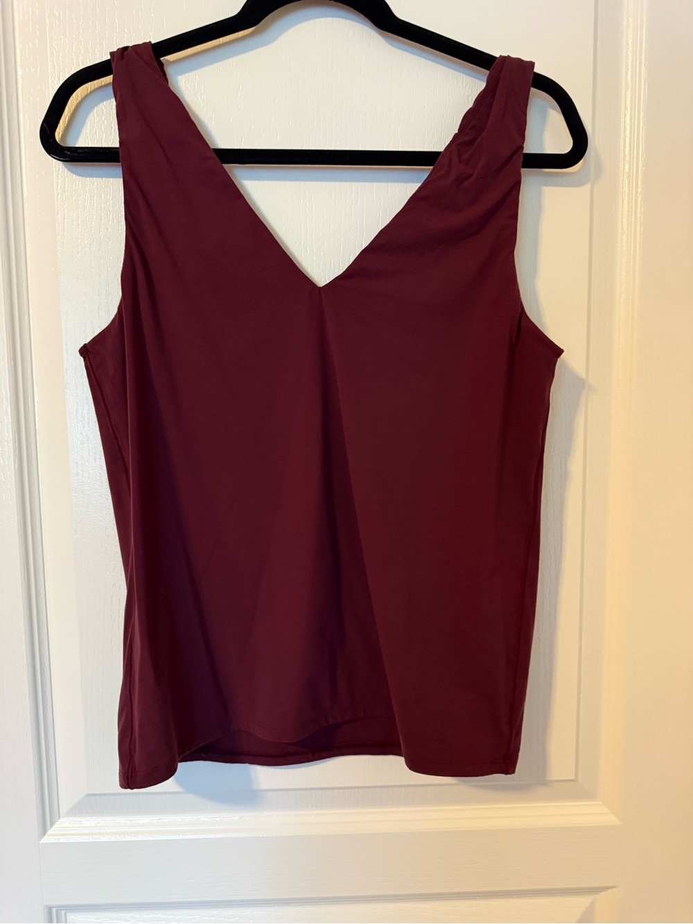 White House Black Market V-Neck Sleeveless Camisole - Wine